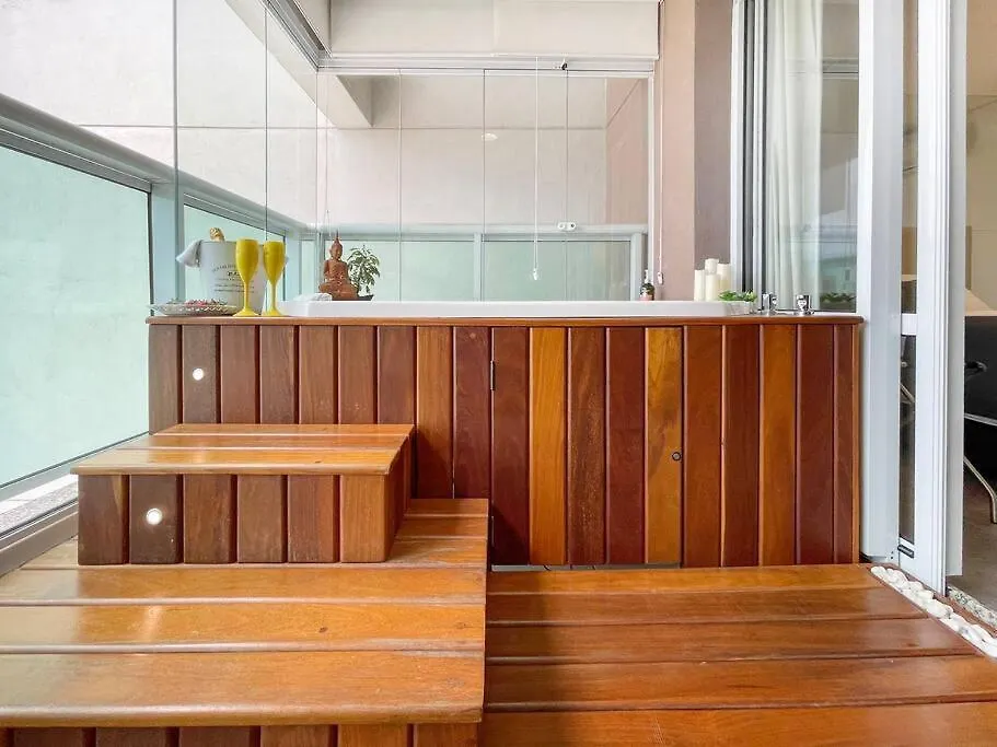 Private Spa Airport View Kitchen Heat Open Pool Sao Paulo Apartment